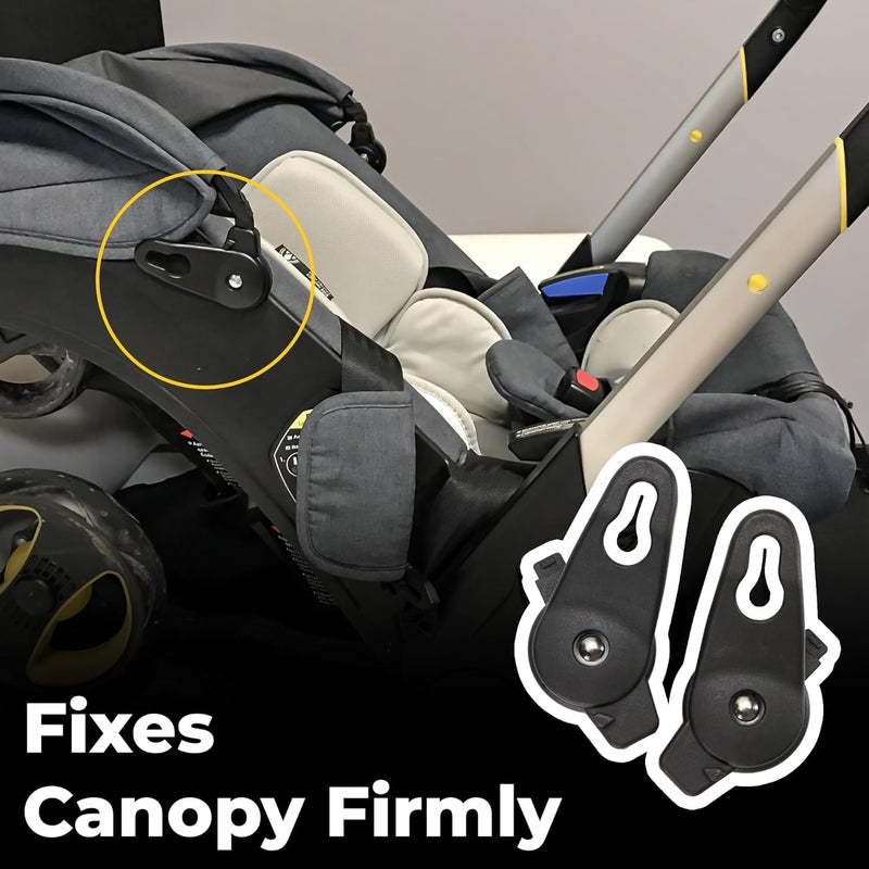 KH866 Clip Sunshade Stroller, Canopy Clamp Rod Buckles for Baby Strollers, Easy Sunshade Attachment for Infant Carriage - Image 3